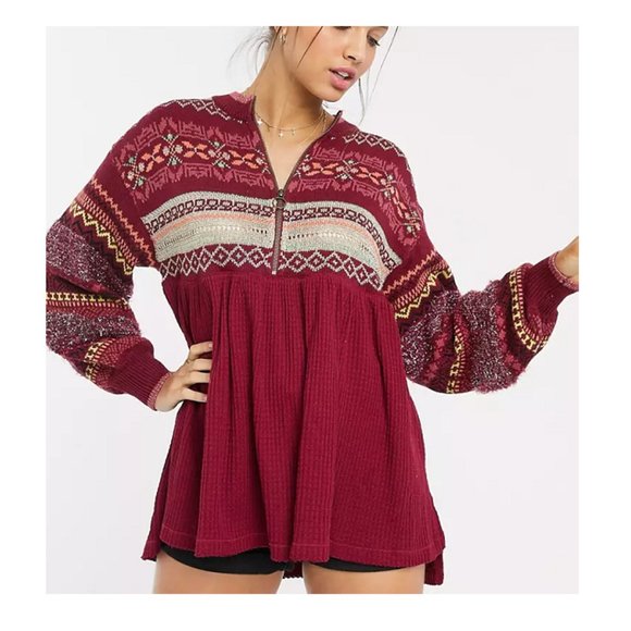 Free People Sweaters - Free People Cabin Fever Sweater Thermal Top